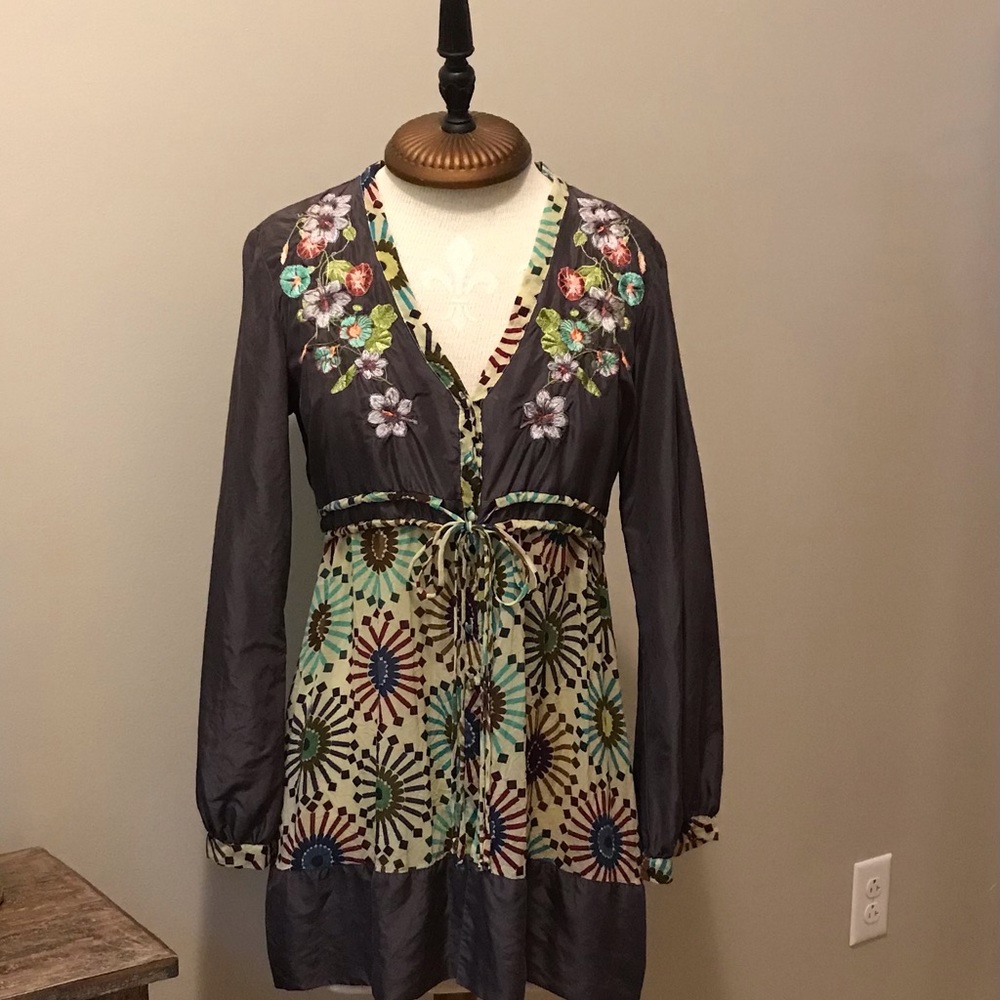 Johnny Was Button Front Tunic - image 1